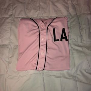 Forever 21 LA Jersey button up